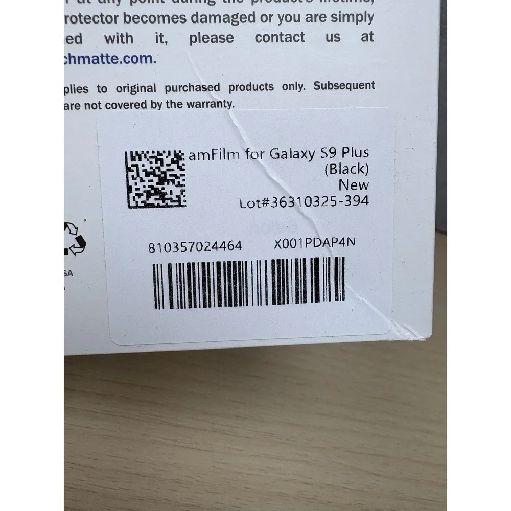 amFlim 3D Curved Glass Screen Protector for Samsung Galaxy S9 Plus - Black